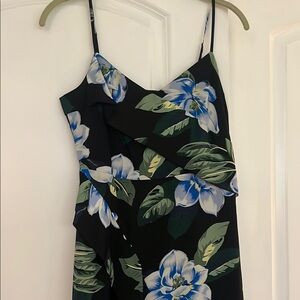 Banana republic size petite two navy floral